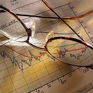 Stock market report, Corbis